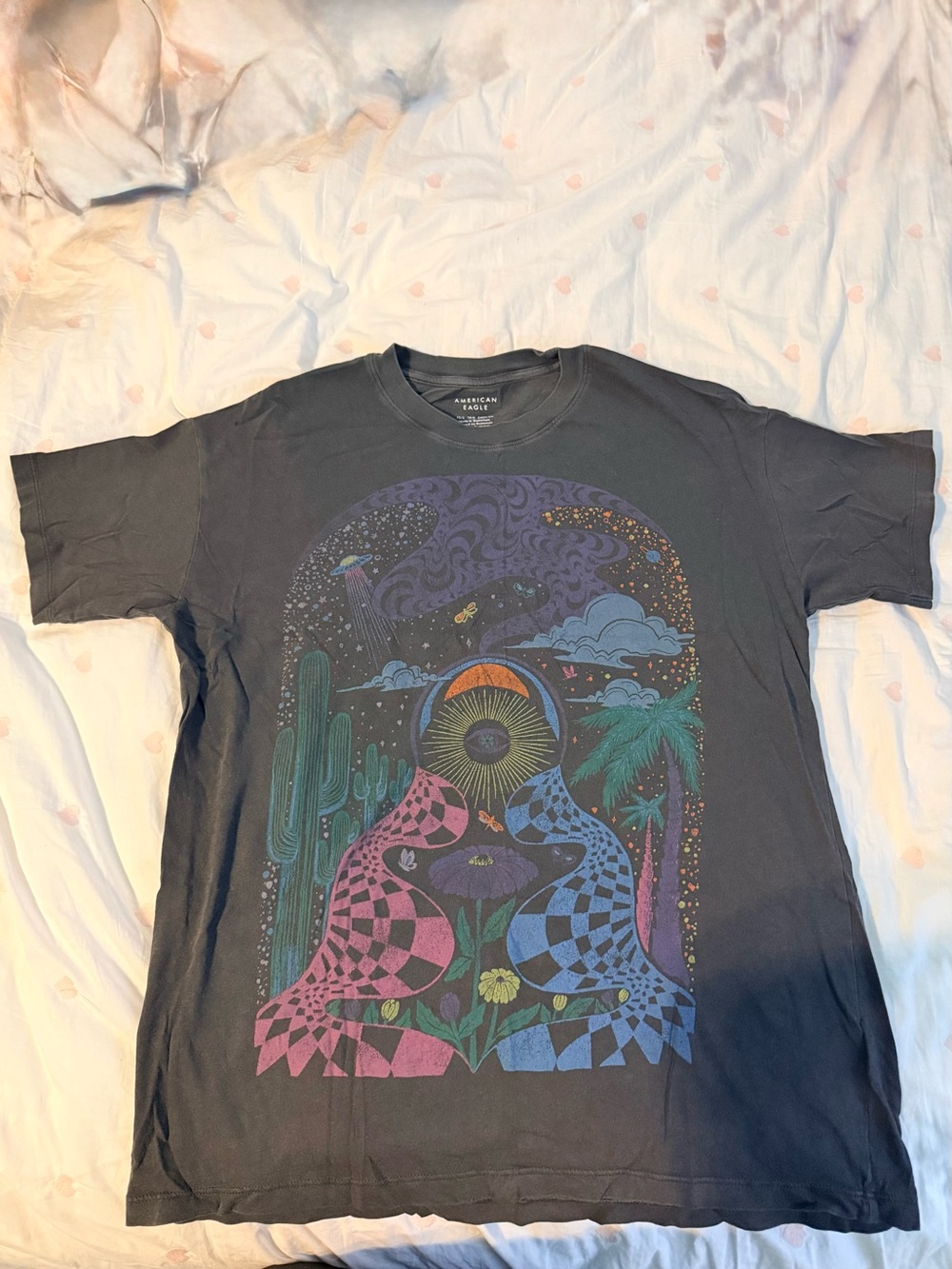 American Eagle Psychedelic Graphic Tee XS